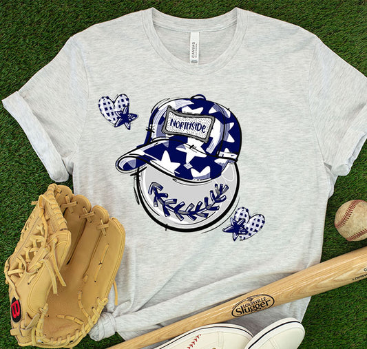 Northside Navy Baseball ~ PLAY BALL ~ DTF Transfer