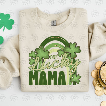 One Lucky Mama ~ SAG26 ~ DTF Transfer
