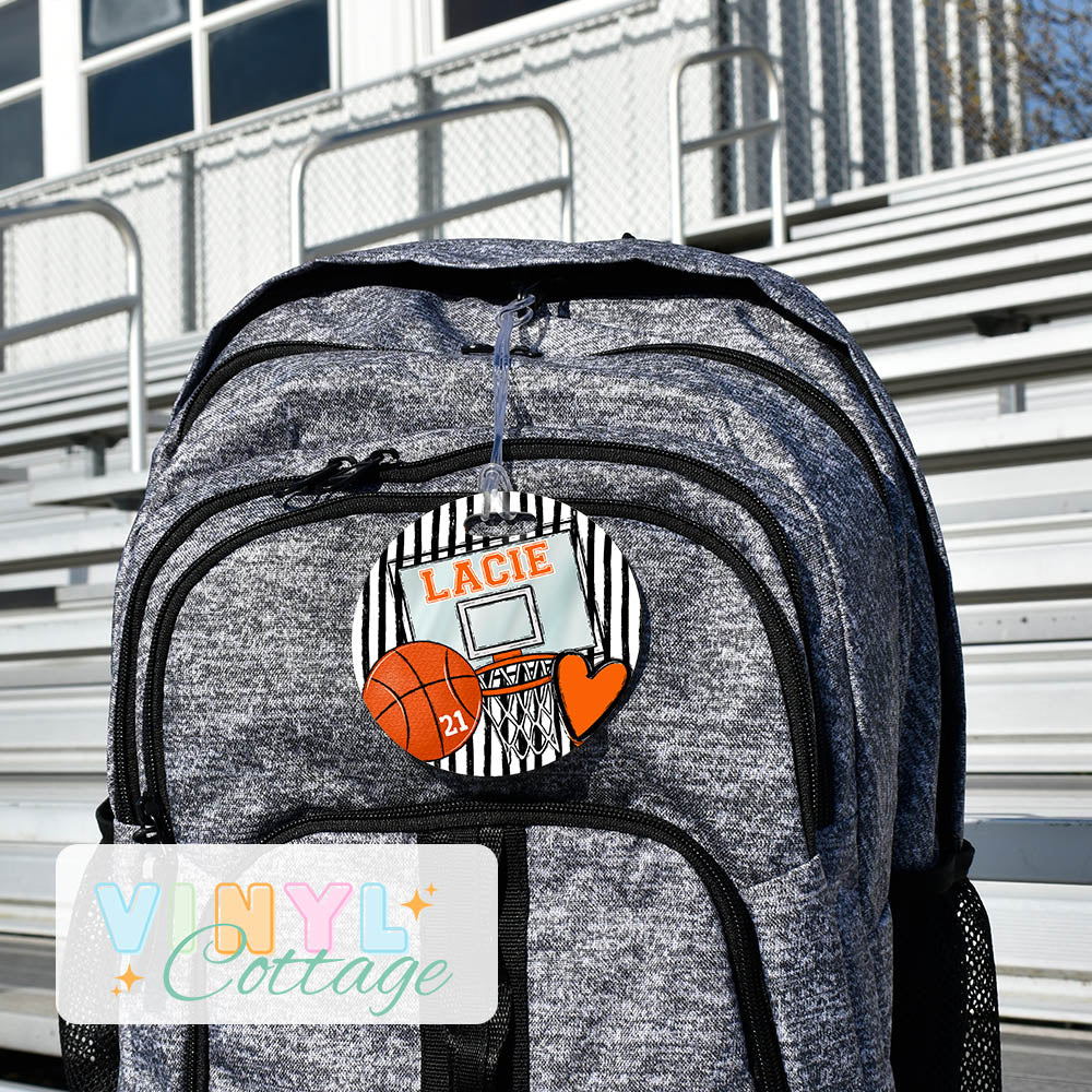 Basketball Bag Tags ~ Customized