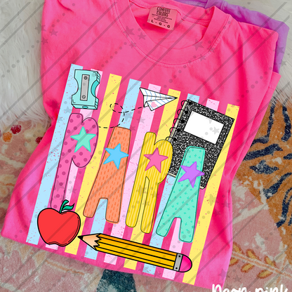 PARA School Stripes ~ CCo26 ~ DTF Transfer