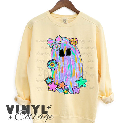 Pastel Ghost Brush Stroke ~ DTF Transfer