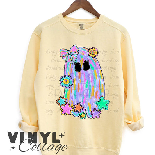 Pastel Ghost Brush Stroke ~ DTF Transfer