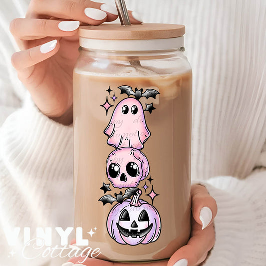 Pastel Spooks Tall Cluster ~ UV DTF DECAL