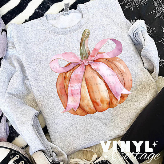 Pink Coquette Pumpkin ~ DTF Transfer