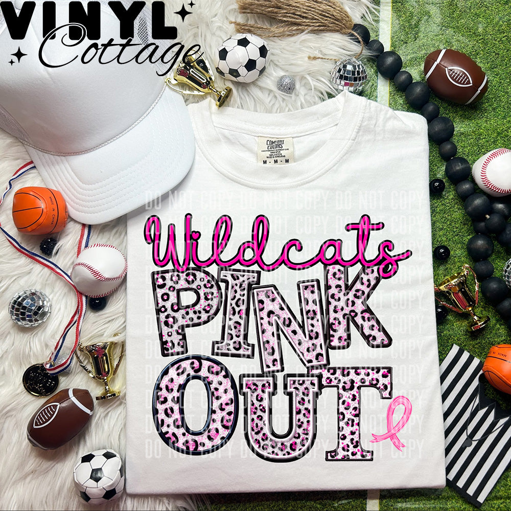 Pink Out ~ Wildcats ~ DTF Transfer – Vinyl Cottage