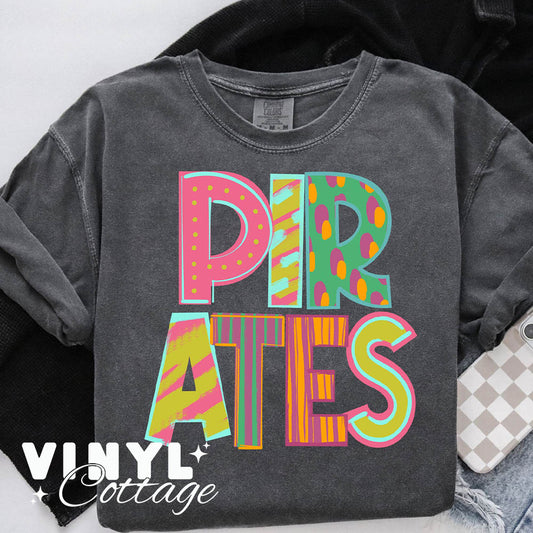 Pirates ~ Playful Patterns ~  DTF Transfer