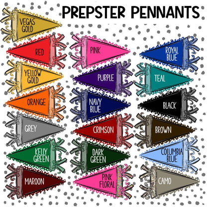 Custom Prepster Pennant Flag ~ 25SAG ~ DTF Transfer