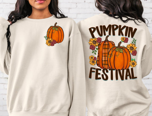 Pumpkin Festival with Pocket Design ~ SAG25 ~ DTF Transfer