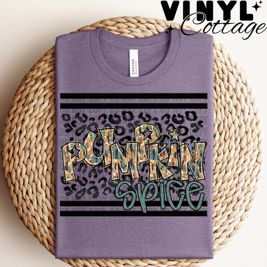 Leopard Fall Sayings ~ Pumpkin Spice ~ DTF Transfer