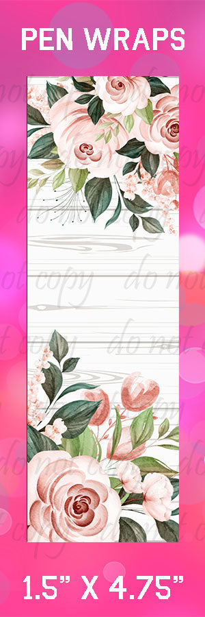 Pen Wraps ~ Floral