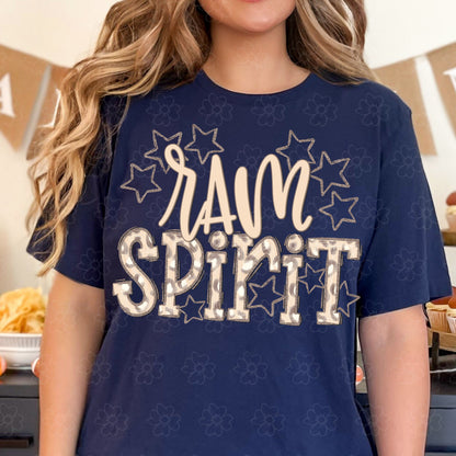 Ram Spirit ~ Neutral Leopard ~ SAG24 ~ DTF Transfer