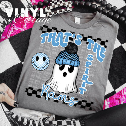 Rams Spirit Ghostie ~ DTF Transfer