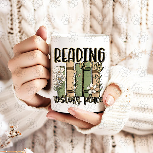 Reading is My Resting Place ~ 25SDD12 ~ UV DTF DECAL