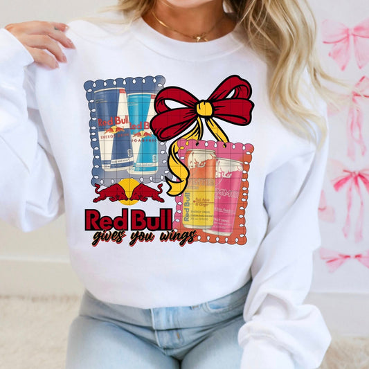 Bows and Beverages RB ~ DD25 ~ DTF Transfer