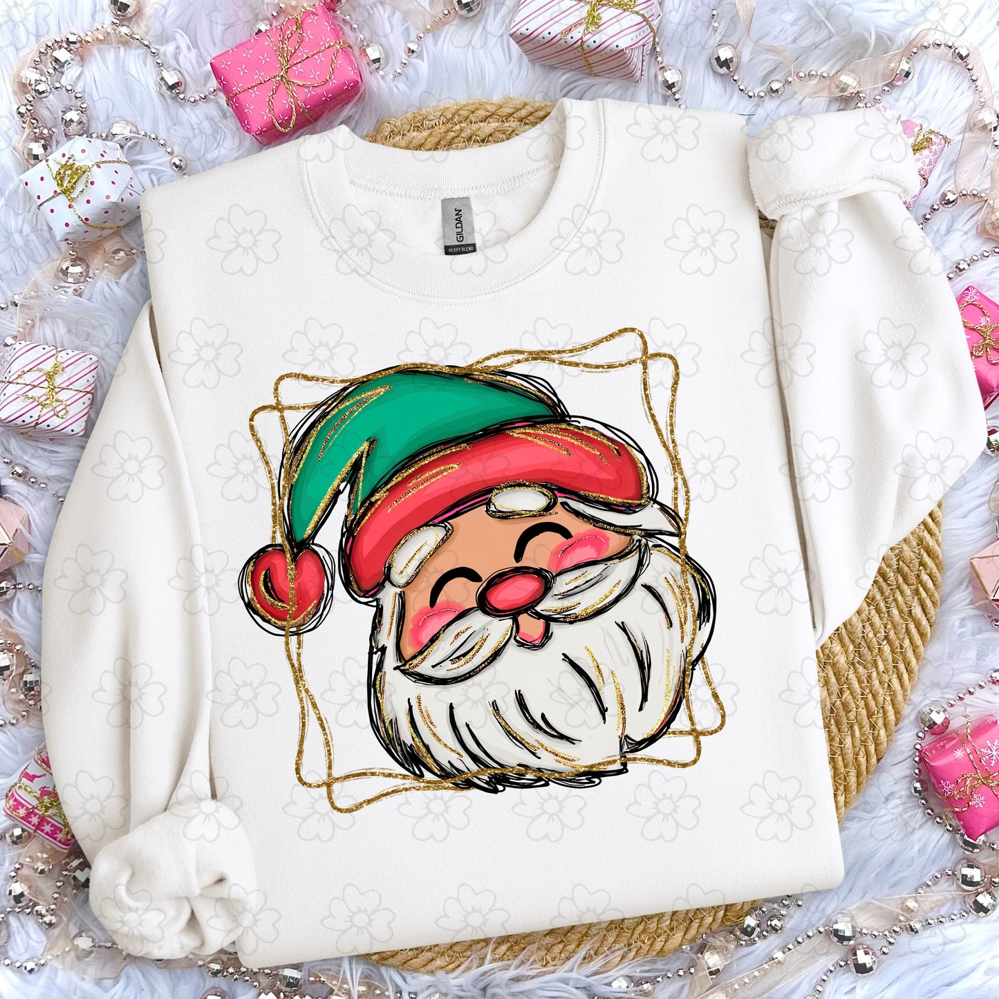 Santa Pocket Image ~ SAG25 ~ DTF Transfer