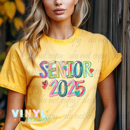 Senior 2025 Cheery Alpha ~ HTV Transfer