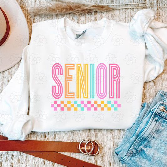 Senior Bright Lines and Checks ~ 24TGG ~ DTF Transfer