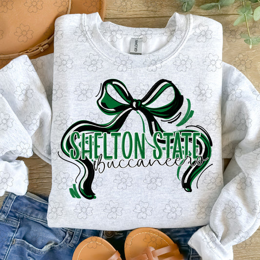 Shelton State Buccaneers Ribbon ~ SAG25 ~ DTF Transfer