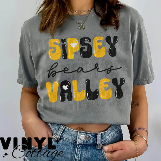 Sipsey Valley Bears ~ Bubble ~ DTF Transfer