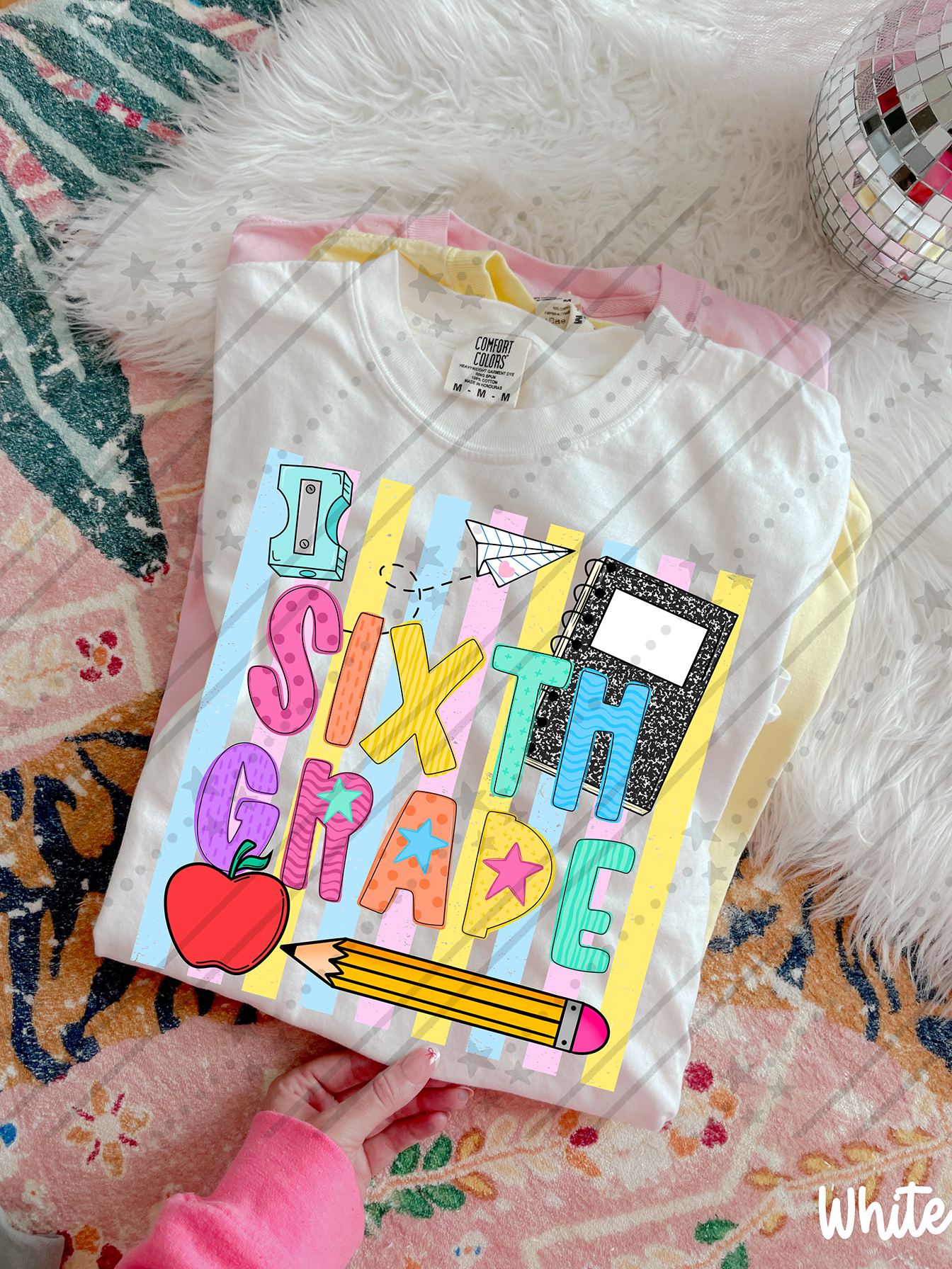 School Stripes Grade Level ~ CCo26 ~ DTF Transfer