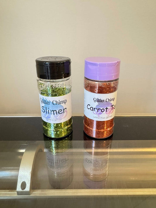 Glitter Chimp Carrot Top Ultra Fine and Slimer Chunky