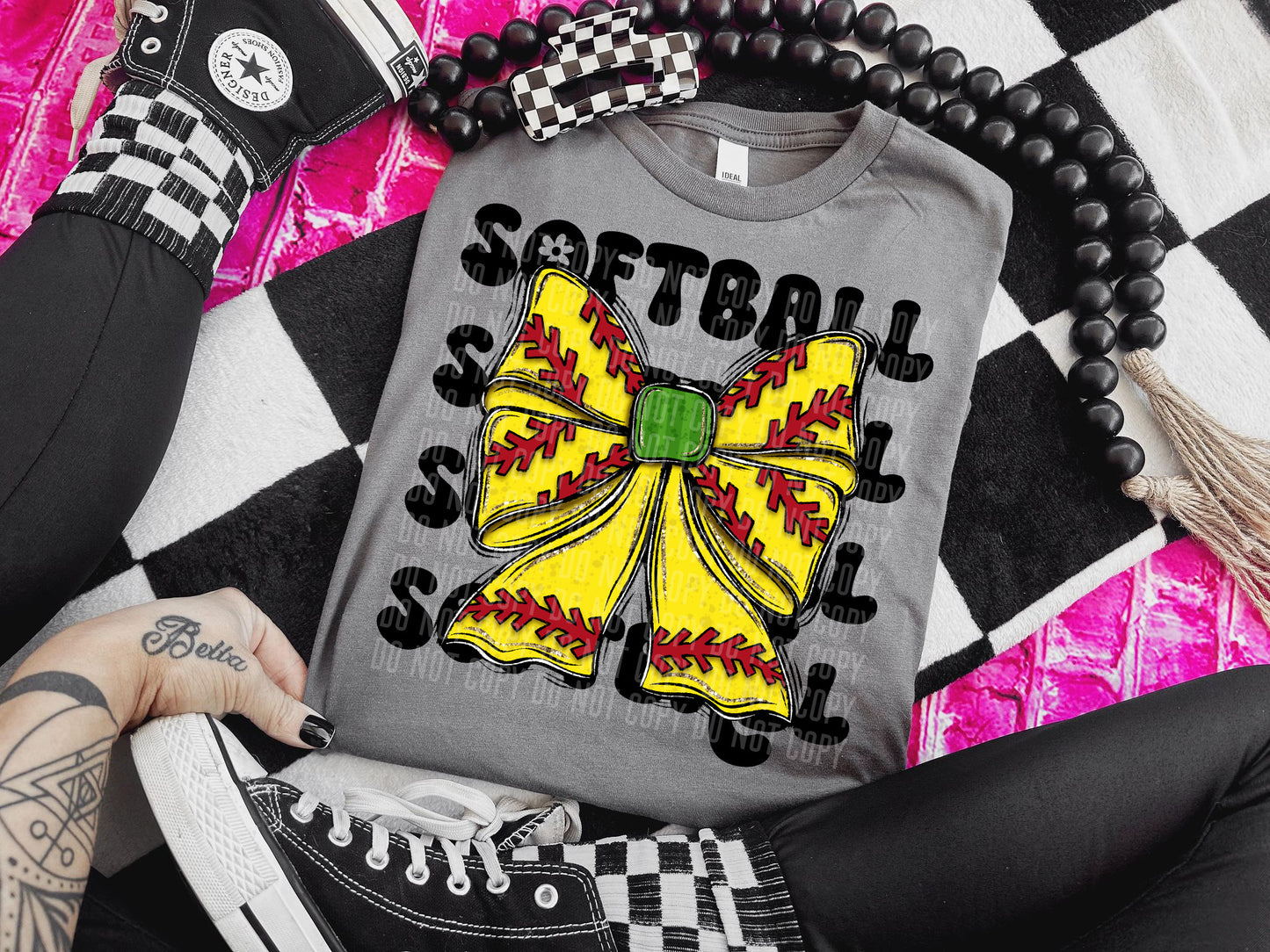 Sport Coquette ~ Softball ~ 24CAP08 ~ DTF Transfer