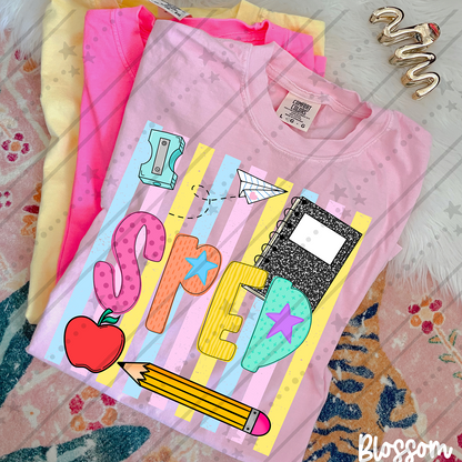 SPED School Stripes ~ CCo26 ~ DTF Transfer