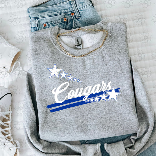 Cougars Spirit Stars ~ SAG26 ~ DTF Transfer
