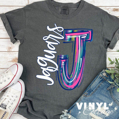 Jaguars ~ Splatter Paint ~ 24SAG ~ DTF Transfer
