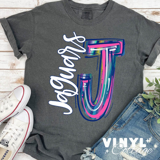 Jaguars ~ Splatter Paint ~ DTF Transfer