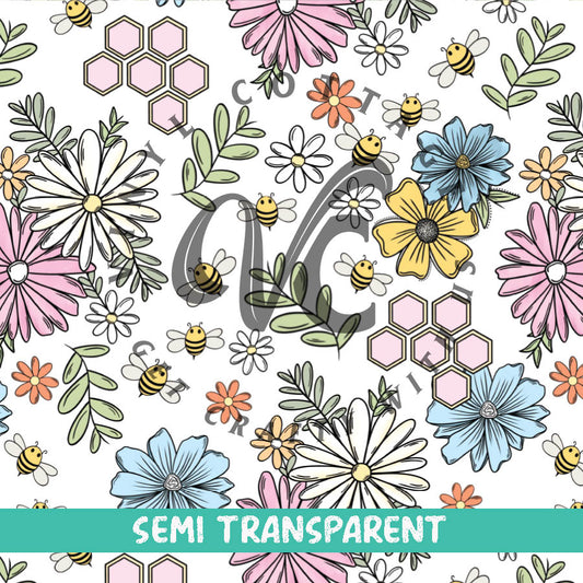 Spring Bees ~ Semi Transparent ~ ST24