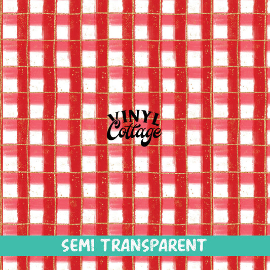 Berry Plaid ~ Semi Transparent ~ ST34
