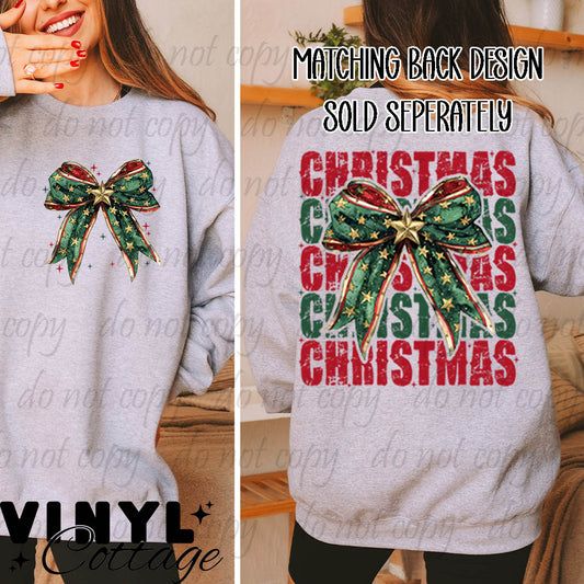 Christmas Star Coquette  ~ Pocket Image ~ DTF Transfer