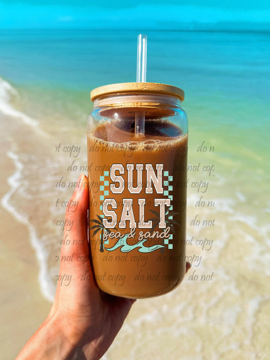 Sun Salt Sea Sand ~ 25CSC04T15 ~ 3 inch UV DTF