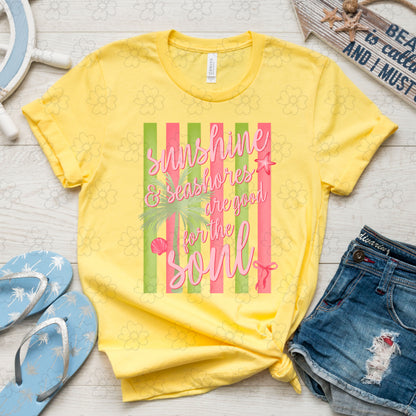 Sunshine and Seashores Main Design ~ 26SAG ~ DTF Transfer