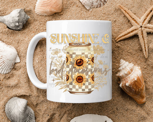 Sunshine and Bad Decisions ~ 25SCG05 ~ UV DTF DECAL
