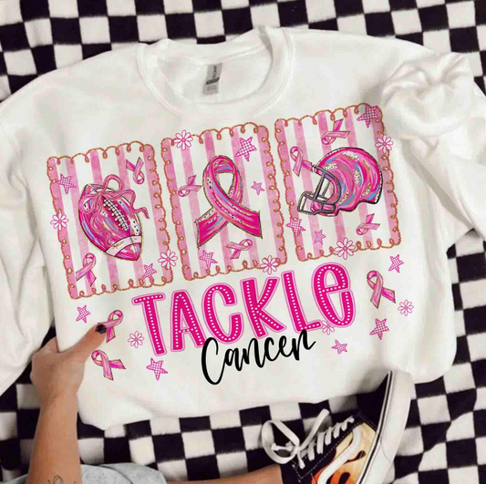 Tackle Cancer Preppy ~ 25ETS08 ~ DTF Transfer