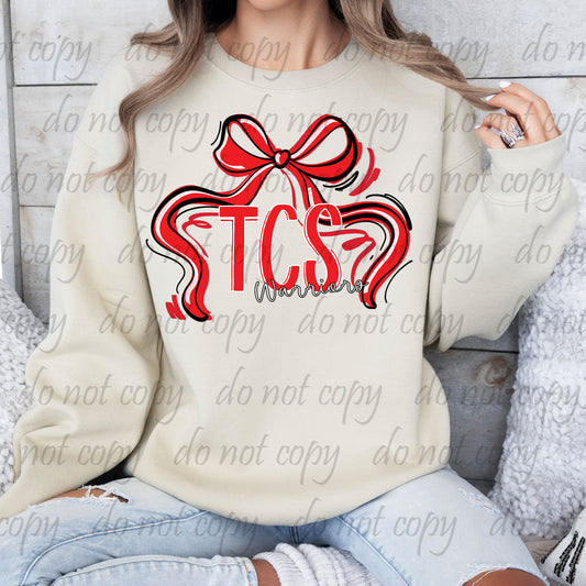 TCS Warriors ~ Ribbon Mascots/Names ~ 25SAG ~ DTF Transfer