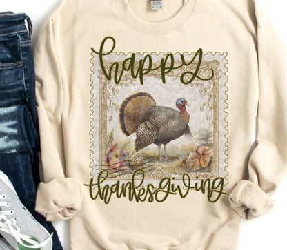 Thanksgiving Stamp ~ 25SAG ~ DTF Transfer
