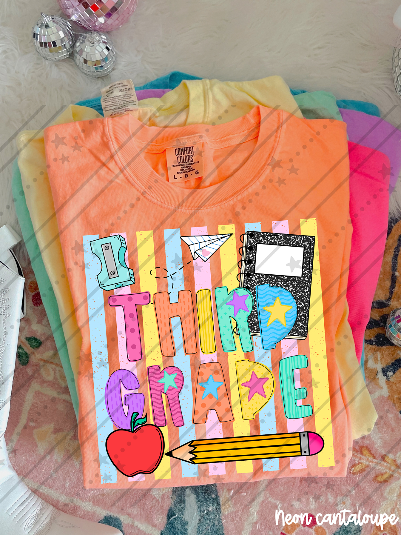 School Stripes Grade Level ~ CCo26 ~ DTF Transfer