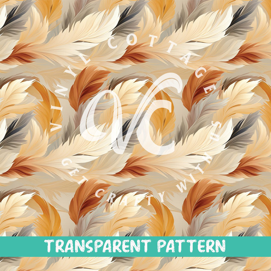 Natural Feathers ~ TRANSPARENT VINYL ~ TP38