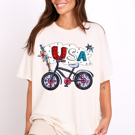 USA Bicycle 2 ~ 25CSD05 ~ DTF Transfers