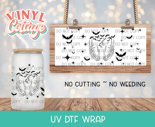 31UV  Skellie Hand Bats ~ UV DTF Wrap