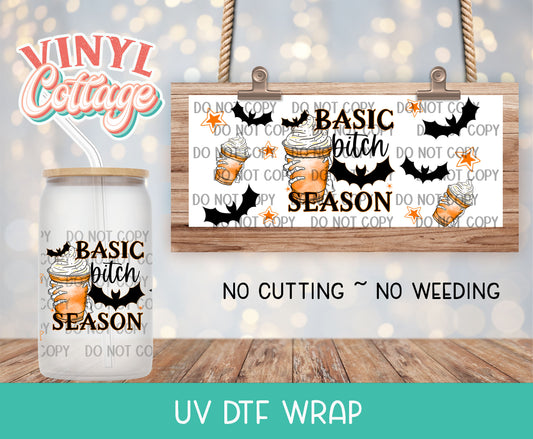 32UV Basic Bitch Season ~ UV DTF Wrap