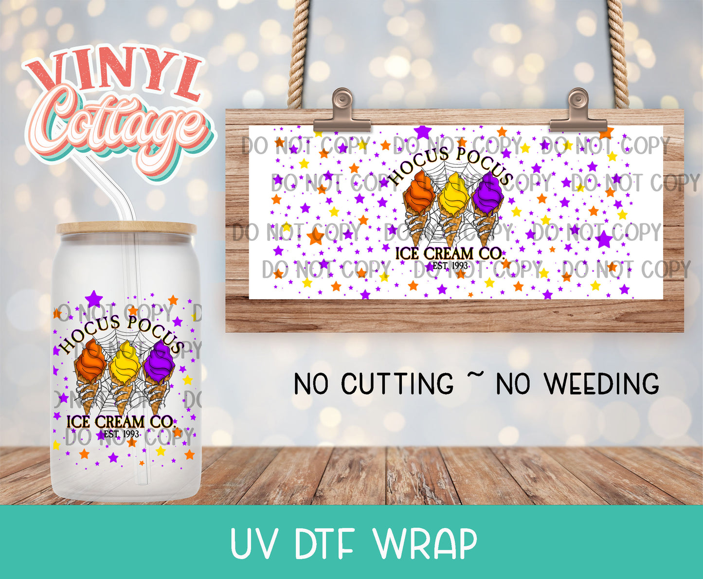 41UV  Ice Cream Co ~ UV DTF Wrap