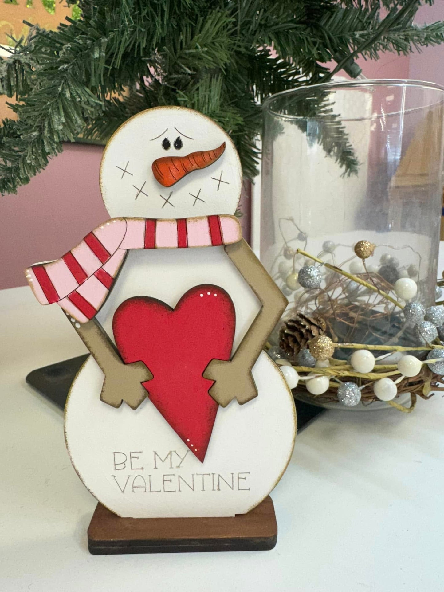 DIY Valentine Snowman