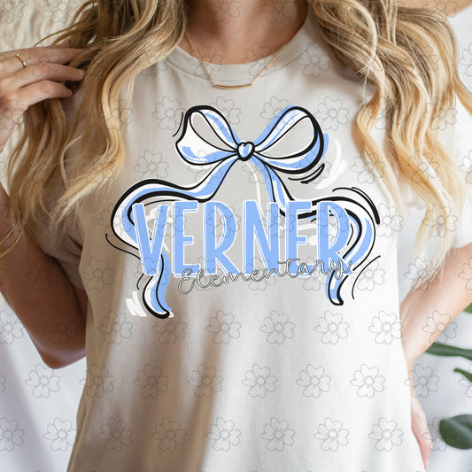 Verner Elementary ~ Ribbon Mascots/Names ~ 25SAG ~ DTF Transfer