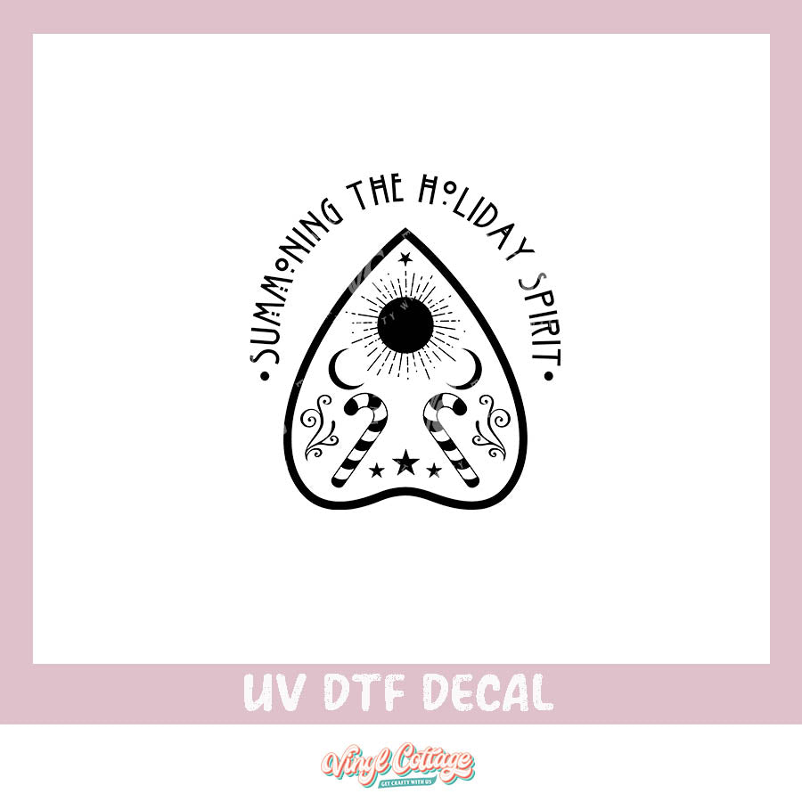 WC236 ~ UV DTF DECAL ~ Summoning the Holiday Spirit