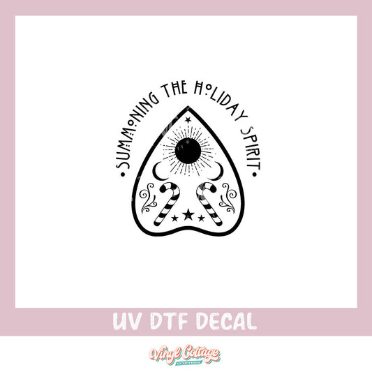 WC236 ~ UV DTF DECAL ~ Summoning the Holiday Spirit