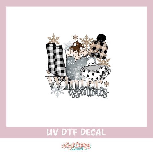WC293 ~ UV DTF DECAL ~ Winter Essentials